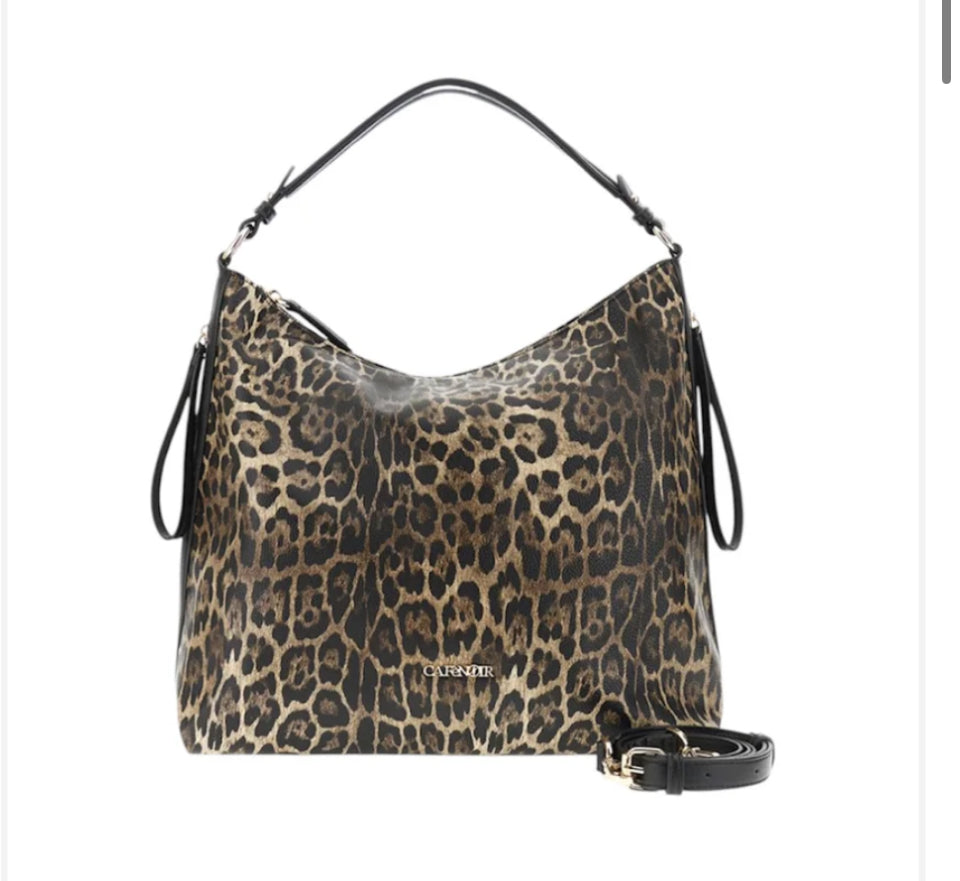 Sacca con stampa leopardo